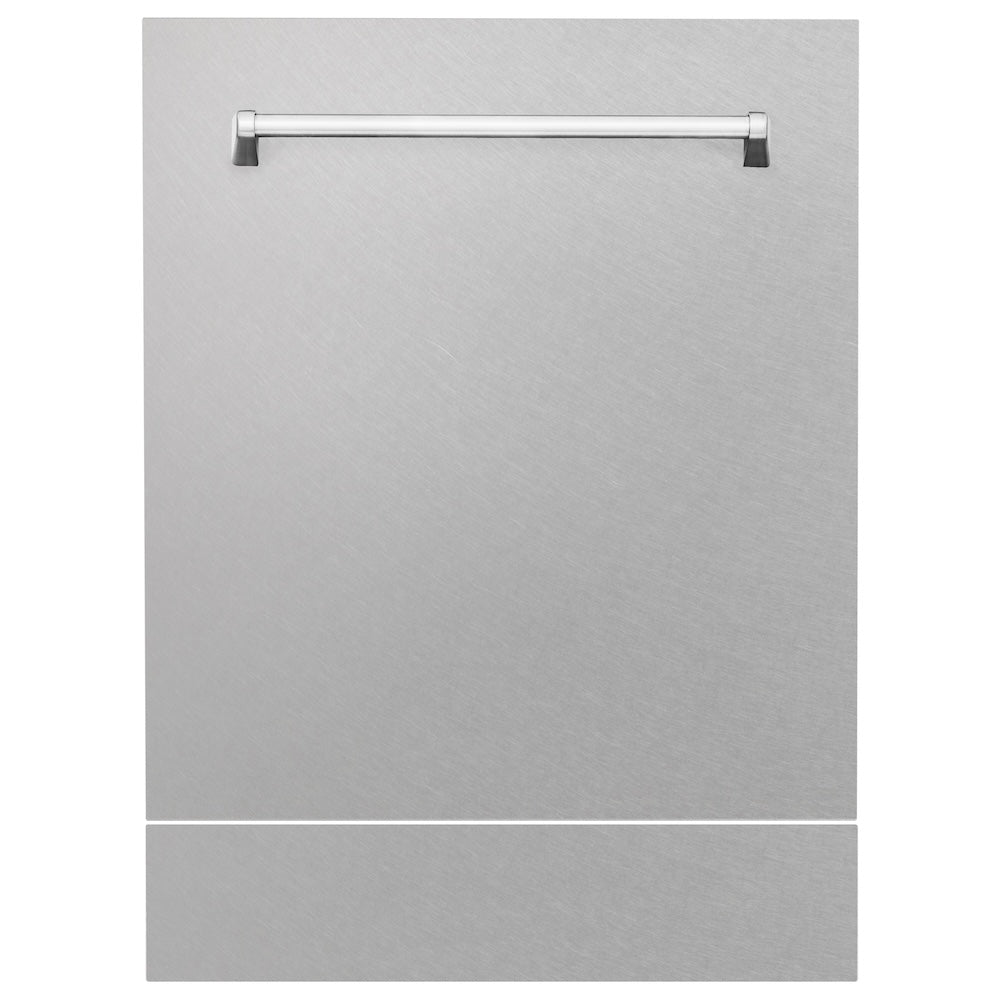 ZLINE 24 in. Tallac Series 3rd Rack Tall Tub Dishwasher with Satin Stainless Steel Panel and Stainless Steel Tub, 51dBa (DWV-SN-24)