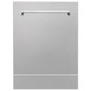 ZLINE 24 in. Tallac Series 3rd Rack Tall Tub Dishwasher with Satin Stainless Steel Panel and Stainless Steel Tub, 51dBa (DWV-SN-24)