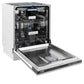ZLINE 24 in. Tallac Series 3rd Rack Tall Tub Dishwasher with Satin Stainless Steel Panel and Stainless Steel Tub, 51dBa (DWV-SN-24)
