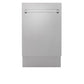 ZLINE 18 in. Tallac Series 3rd Rack Top Control Dishwasher with Satin Stainless Steel Panel and Stainless Steel Tub, 51dBa (DWV-SN-18)