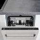 ZLINE 18 in. Tallac Series 3rd Rack Top Control Dishwasher with Satin Stainless Steel Panel and Stainless Steel Tub, 51dBa (DWV-SN-18)