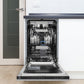 ZLINE 18 in. Tallac Series 3rd Rack Top Control Dishwasher with Satin Stainless Steel Panel and Stainless Steel Tub, 51dBa (DWV-SN-18)