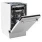 ZLINE 18 in. Tallac Series 3rd Rack Top Control Dishwasher with Satin Stainless Steel Panel and Stainless Steel Tub, 51dBa (DWV-SN-18)