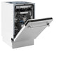 ZLINE 18 in. Tallac Series 3rd Rack Top Control Dishwasher with Satin Stainless Steel Panel and Stainless Steel Tub, 51dBa (DWV-SN-18)