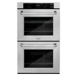 ZLINE 30 in. Professional True Convection Double Wall Oven with Air Fry and Self Clean in Satin Stainless Steel, Open Box-Great Condition main image.