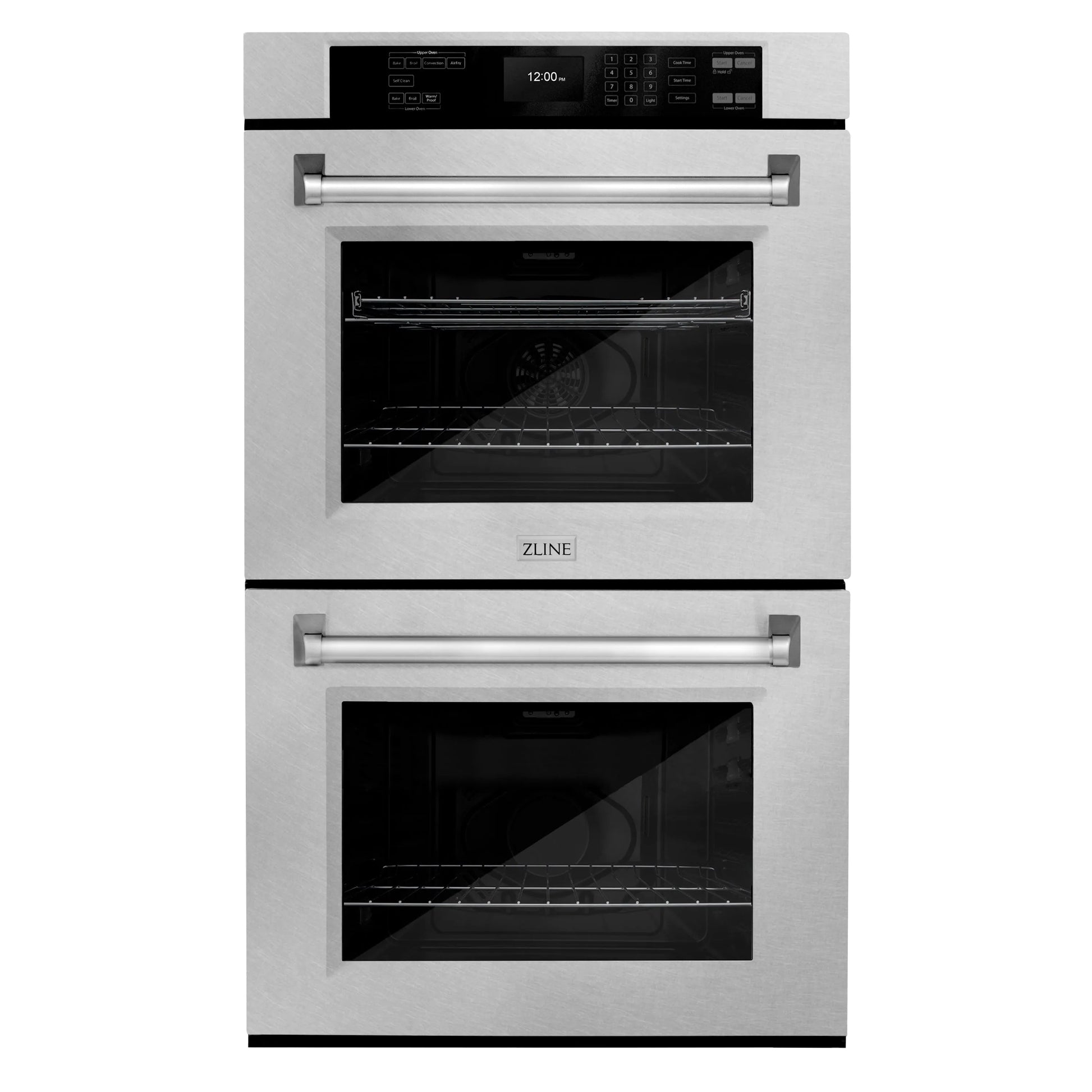 ZLINE 30 in. Professional True Convection Double Wall Oven with Air Fry and Self Clean in Satin Stainless Steel, Open Box-Great Condition main image.