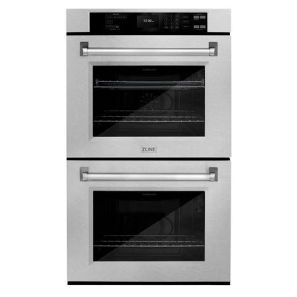 ZLINE 30 in. Professional True Convection Double Wall Oven with Air Fry and Self Clean in Satin Stainless Steel, Open Box-Great Condition main image.