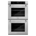 ZLINE 30 in. Professional True Convection Double Wall Oven with Air Fry and Self Clean in Satin Stainless Steel, Open Box-Good Condition