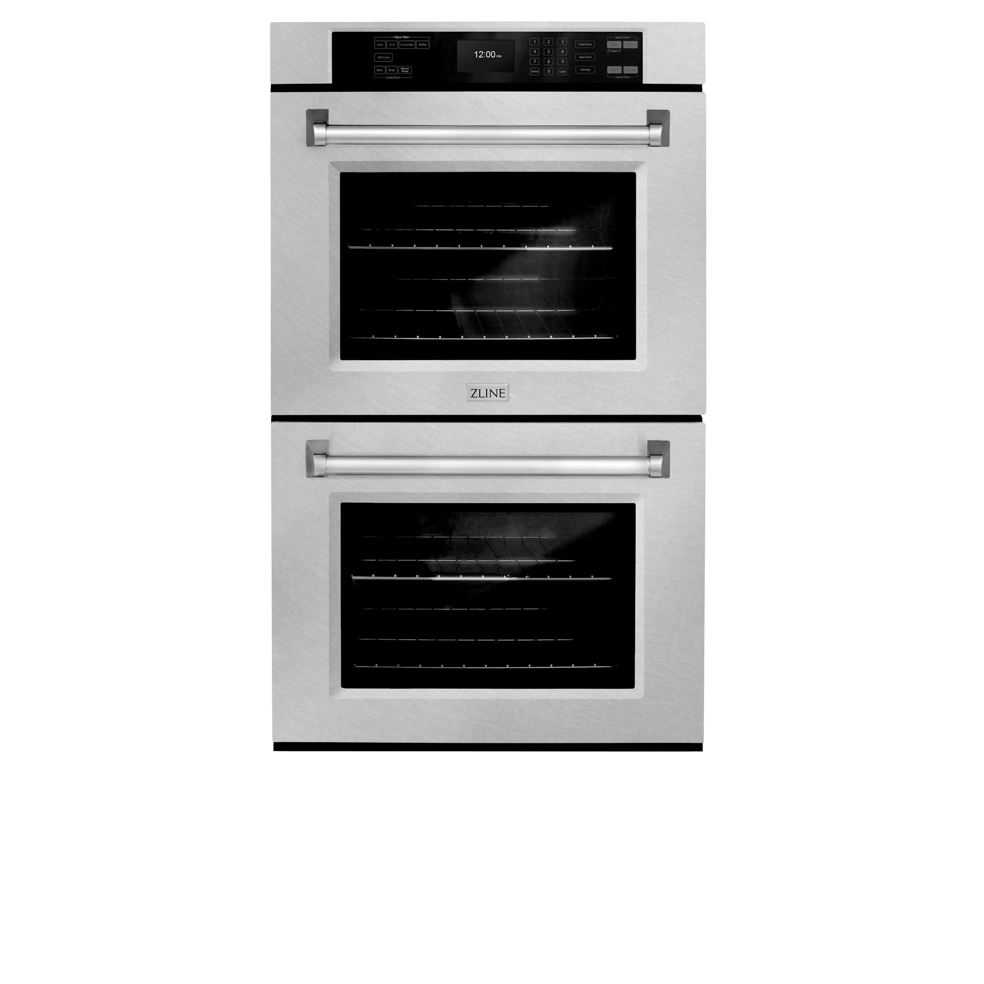 ZLINE 30 in. Professional True Convection Double Wall Oven with Air Fry and Self Clean in Satin Stainless Steel, Open Box-Great Condition