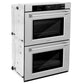 ZLINE 30 in. Professional True Convection Double Wall Oven with Air Fry and Self Clean in Satin Stainless Steel, Open Box-Good Condition