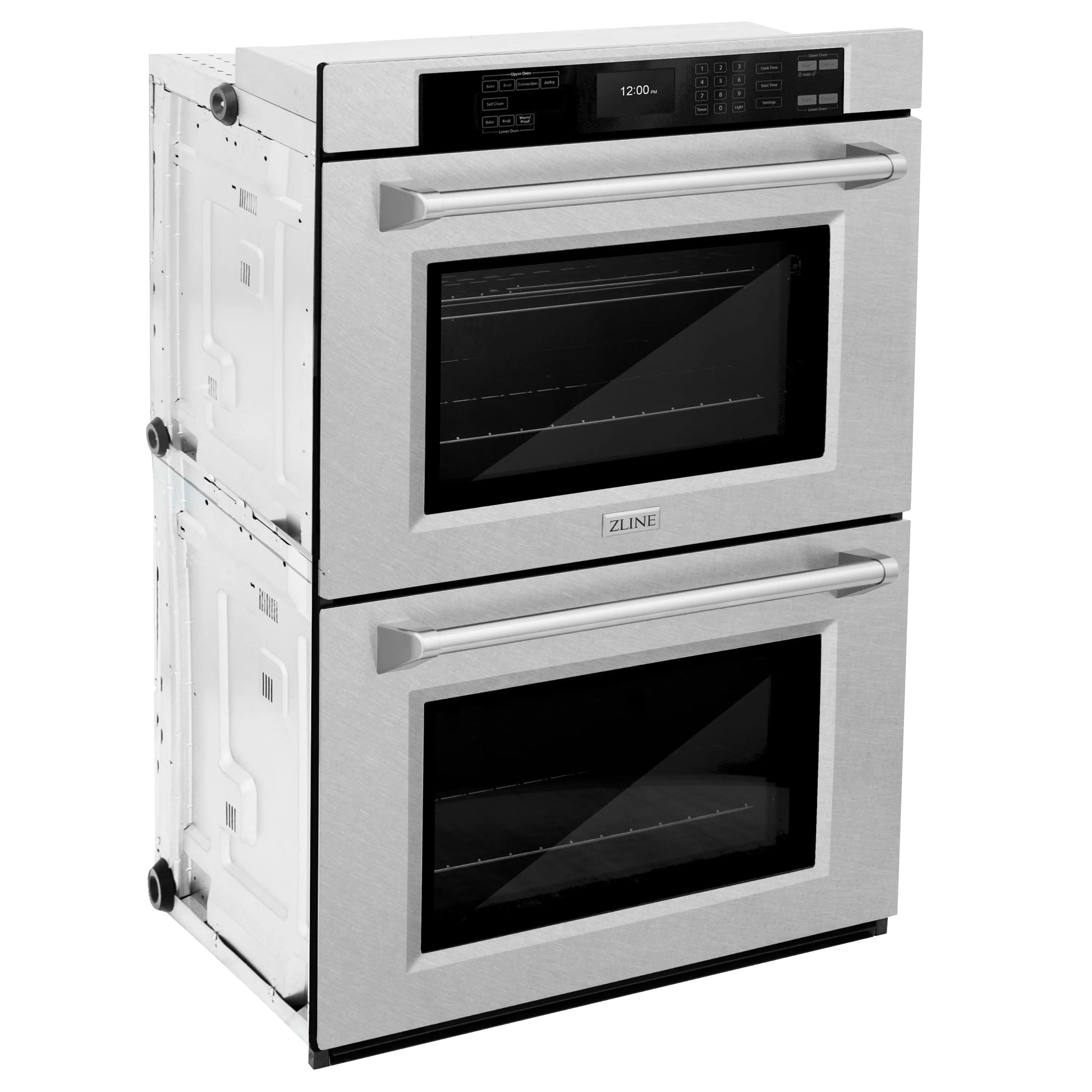 ZLINE 30 in. Professional True Convection Double Wall Oven with Air Fry and Self Clean in Satin Stainless Steel, Open Box-Great Condition