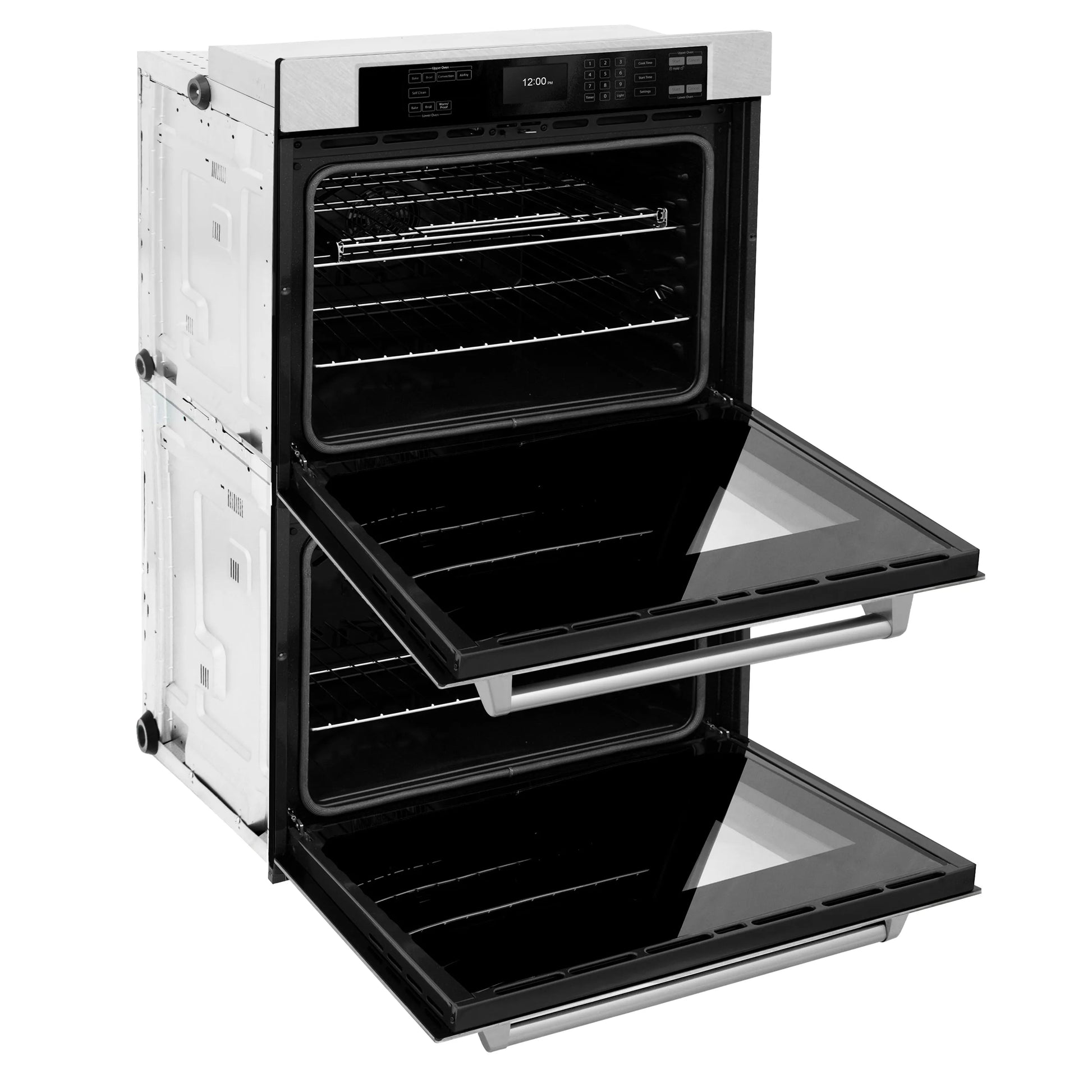 ZLINE 30 in. Professional True Convection Double Wall Oven with Air Fry and Self Clean in Satin Stainless Steel, Open Box-Great Condition