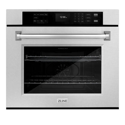 ZLINE 30 in. Professional True Convection Single Wall Oven with Air Fry and Self Clean in Satin Stainless Steel, Open Box-Great Condition main image.
