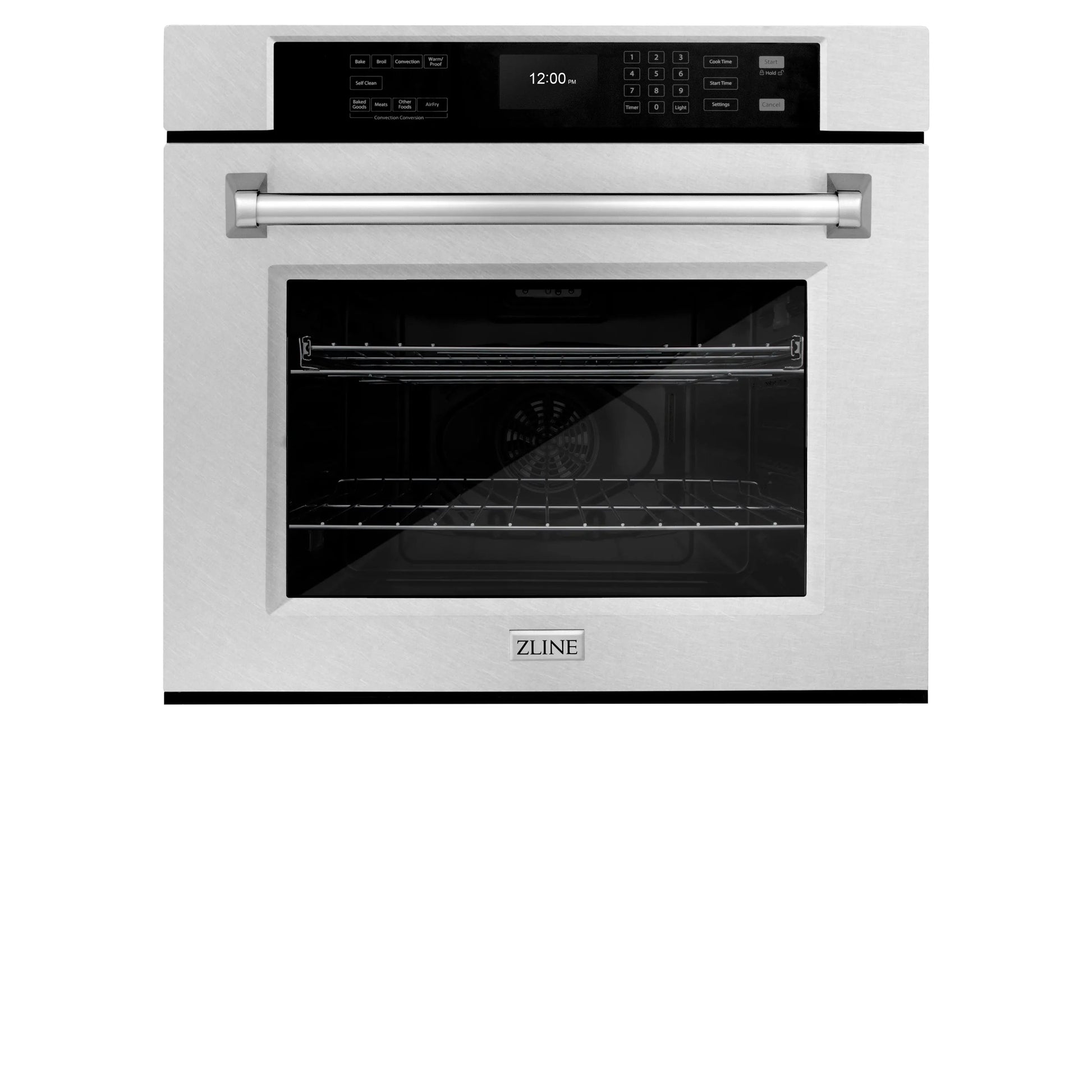 ZLINE 30 in. Professional True Convection Single Wall Oven with Air Fry and Self Clean in Satin Stainless Steel, Open Box-Great Condition