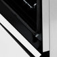 ZLINE 24 in. 2.8 cu. ft. Legacy Dual Fuel Range with 4 Burner Gas Cooktop and Electric Convection Oven in Satin Stainless Steel and White Matte Door (RAS-WM-24) StayPut oven door hinge.