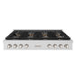 ZLINE 48 in. Paramount Gas Rangetop with 8 Burner DuoPro™ Cooktop in Satin Stainless Steel, Open Box-Great Condition