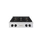 ZLINE Autograph Edition 30 in. Paramount Gas Rangetop with 4 Burner DuoPro™ Cooktop in Satin Stainless Steel and Matte Black Accents, Open Box-Good Condition