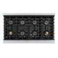 ZLINE Autograph Edition 48 in. Paramount Gas Rangetop with 8 Burner DuoPro™ Cooktop in Satin Stainless Steel and Champagne Bronze Accents, Open Box-Good Condition