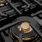 ZLINE Autograph Edition 48 in. Paramount Gas Rangetop with 8 Burner DuoPro™ Cooktop in Satin Stainless Steel and Matte Black Accents, Open Box-Good Condition