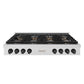 ZLINE Autograph Edition 48 in. Paramount Gas Rangetop with 8 Burner DuoPro™ Cooktop in Satin Stainless Steel and Matte Black Accents, Open Box-Great Condition