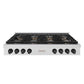 ZLINE Autograph Edition 48 in. Paramount Gas Rangetop with 8 Burner DuoPro™ Cooktop in Satin Stainless Steel and Matte Black Accents, Open Box-Good Condition