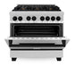 ZLINE Autograph Edition 36 in. 4.6 cu. ft. Legacy Dual Fuel Range with 6 Burner Gas Cooktop and Electric Convection Oven in Stainless Steel and Matte Black Accents, Open Box-Great Condition