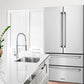 ZLINE 36 in. 22.5 cu. ft. Counter-Depth French Door Refrigerator with Ice Maker in Fingerprint-Resistant Stainless Steel, Open Box-Good Condition