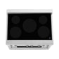 ZLINE 36 in. 4.6 cu. ft. Legacy Induction Range with 5 Element Cooktop and Electric Oven in Stainless Steel and Black Matte Door, Open Box-Great Condition