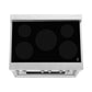 ZLINE 36 in. 4.6 cu. ft. Legacy Induction Range with 5 Element Cooktop and Electric Oven in Stainless Steel and Black Matte Door, Open Box-Good Condition