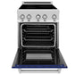 ZLINE 24 in. 2.8 cu. ft. Legacy Induction Range with 4 Element Cooktop and Electric Oven in Stainless Steel and Blue Gloss Door, Open Box-Good Condition