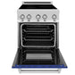 ZLINE 24 in. 2.8 cu. ft. Legacy Induction Range with 4 Element Cooktop and Electric Oven in Stainless Steel and Blue Matte Door, Open Box-Good Condition