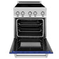 ZLINE 24 in. 2.8 cu. ft. Legacy Induction Range with 4 Element Cooktop and Electric Oven in Stainless Steel and Blue Matte Door, Open Box-Great Condition