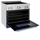 ZLINE 36 in. 4.6 cu. ft. Legacy Induction Range with 5 Element Cooktop and Electric Oven in Stainless Steel and Blue Matte Door, Open Box-Good Condition