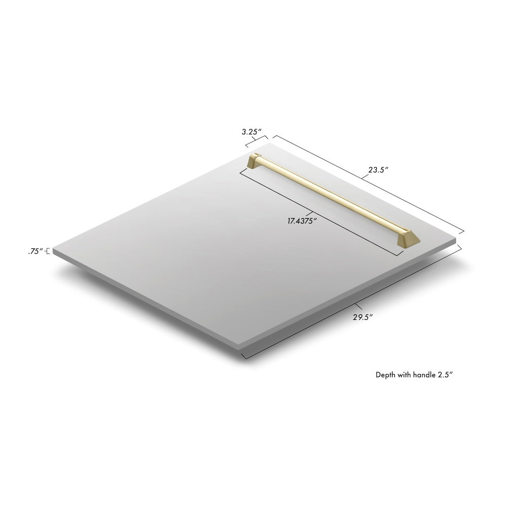 ZLINE Autograph Edition 24 in. Tallac Dishwasher Panel with Accent Handle (DPVZ-304-24)