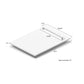 ZLINE 18 in. Tallac Series 3rd Rack Top Control Built-In Dishwasher in White Matte with Stainless Steel Tub, 51dBa (DWV-WM-18) dimensional diagram with measurements.