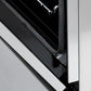 ZLINE 60 in. 7.4 cu. ft. Legacy Dual Fuel Range with Gas Cooktop and 2 Electric Convection Ovens in Stainless Steel with 8 Brass Burners (RA-BR-60) detail StayPut oven door hinges.