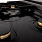 ZLINE Autograph Edition 24 in. 2.8 cu. ft. Legacy Dual Fuel Range with 4 Burner Gas Cooktop and Electric Convection Oven in Stainless Steel with White Matte Door and Matte Black Accents, Open Box-Great Condition