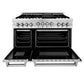 ZLINE 48 in. 6.0 cu. ft. Range with Natural Gas Stove and Natural Gas Oven in Stainless Steel, Open Box-Great Condition