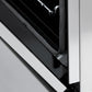 ZLINE Autograph Edition 24 in. 2.8 cu. ft. Legacy Dual Fuel Range with 4 Burner Gas Cooktop and Electric Convection Oven in Stainless Steel and Champagne Bronze Accents, Open Box-Great Condition