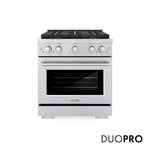ZLINE 30 in. 4.2 cu. ft. Paramount Dual Fuel Range with 4 Burner DuoPro™ Cooktop and Electric Convection Oven in Stainless Steel, Open Box-Good Condition