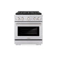 ZLINE 30 in. 4.2 cu. ft. Paramount Dual Fuel Range with 4 Burner DuoPro™ Cooktop and Electric Convection Oven in Stainless Steel, Open Box-Good Condition