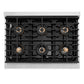 ZLINE 36 in. 5.2 cu. ft. Paramount Dual Fuel Range with 6 Burner DuoPro™ Cooktop and Electric Convection Oven in Stainless Steel, Open Box-Good Condition