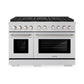 ZLINE 48 in. 6.7 cu. ft. Paramount Dual Fuel Range with 8 Burner DuoPro™ Cooktop and Dual Ovens in Stainless Steel, Open Box-Good Condition