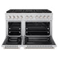 ZLINE 48 in. 6.7 cu. ft. Paramount Dual Fuel Range with 8 Burner DuoPro™ Cooktop and Dual Ovens in Stainless Steel, Open Box-Good Condition