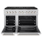 ZLINE 48 in. 6.7 cu. ft. Paramount Dual Fuel Range with 8 Burner DuoPro™ Cooktop and Dual Ovens in Stainless Steel, Open Box-Great Condition
