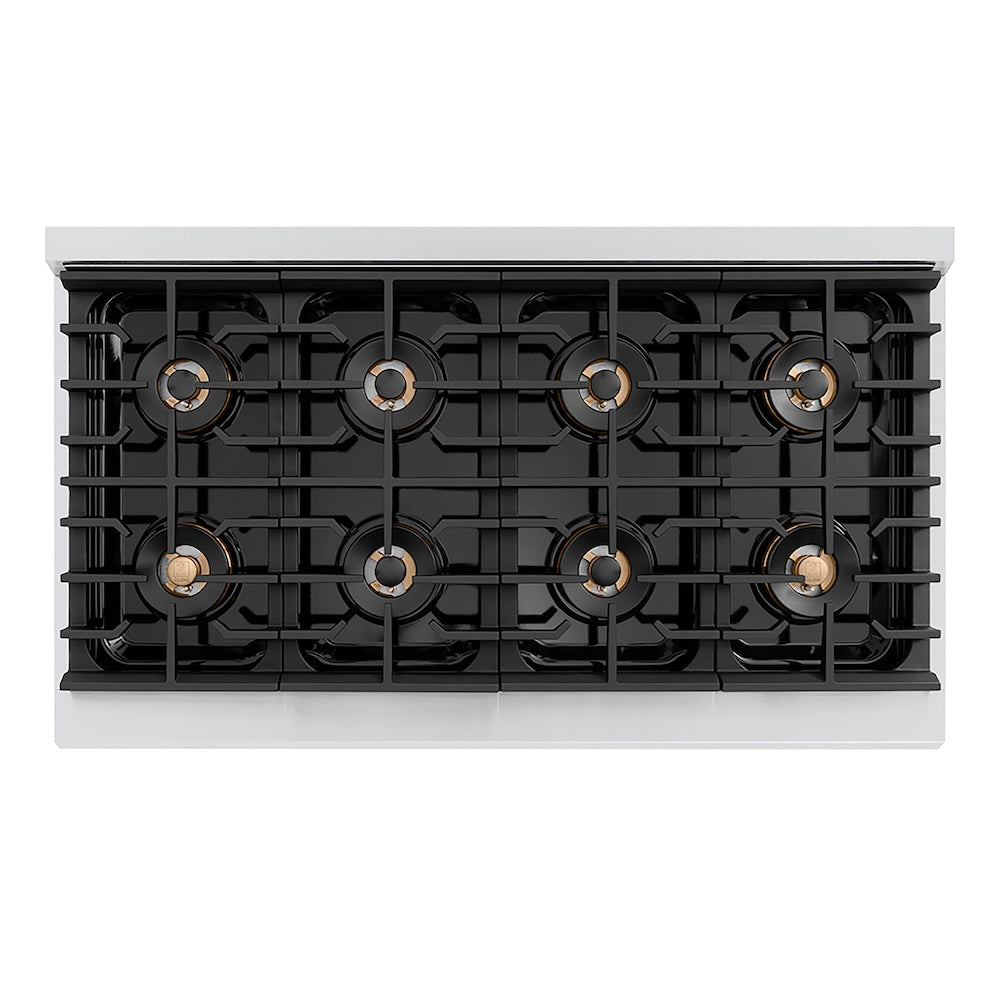 ZLINE 48 in. 6.7 cu. ft. Paramount Dual Fuel Range with 8 Burner DuoPro™ Cooktop and Dual Ovens in Stainless Steel, Open Box-Good Condition