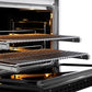 ZLINE Autograph Edition 36 in. 5.2 cu. ft. Paramount Dual Fuel Range with 6 Burner DuoPro™ Cooktop and Electric Convection Oven with Black Matte Door and Polished Gold Accents, Open Box-Good Condition