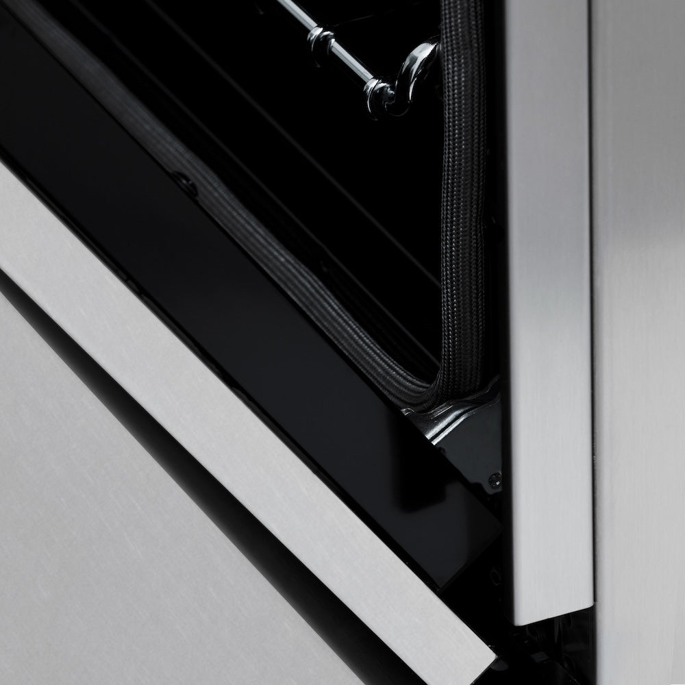 ZLINE 36 in. 4.6 cu. ft. Legacy Induction Range with 5 Element Cooktop and Electric Oven in Stainless Steel with Satin Stainless Steel, Open Box-Good Condition