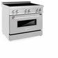 ZLINE 36 in. 4.6 cu. ft. Legacy Induction Range with 5 Element Cooktop and Electric Oven in Stainless Steel with Satin Stainless Steel, Open Box-Good Condition