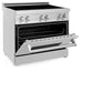 ZLINE 36 in. 4.6 cu. ft. Legacy Induction Range with 5 Element Cooktop and Electric Oven in Stainless Steel with Satin Stainless Steel, Open Box-Good Condition